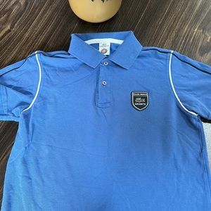 Lacoste ronald garros blue men polo shirt